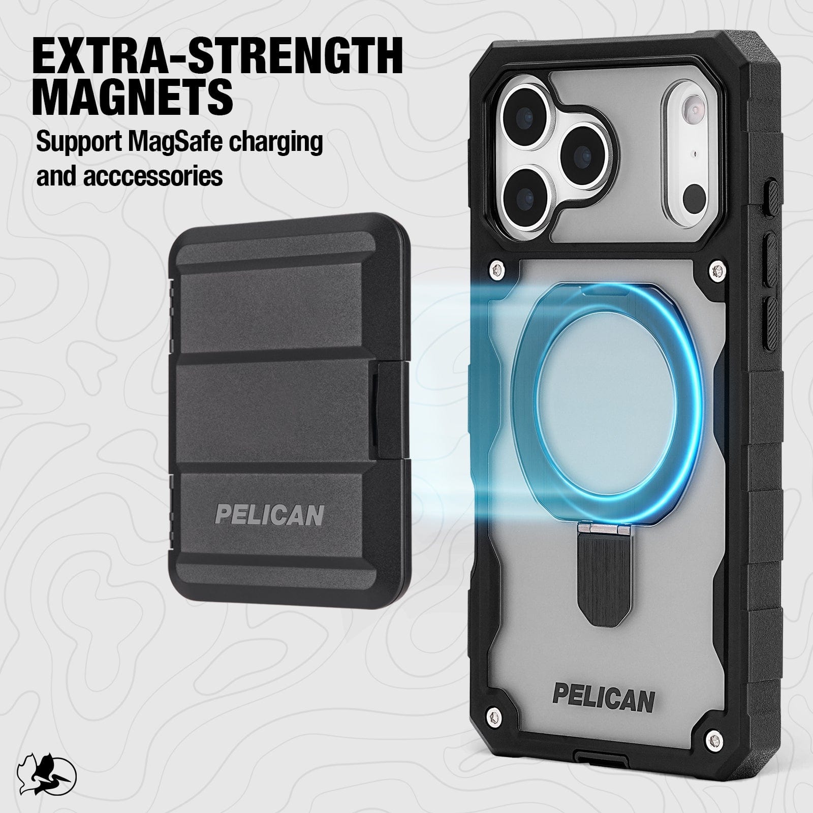 Pelican Shield Smoke MagSafe with Stand - iPhone 17 Pro Max - Image 4