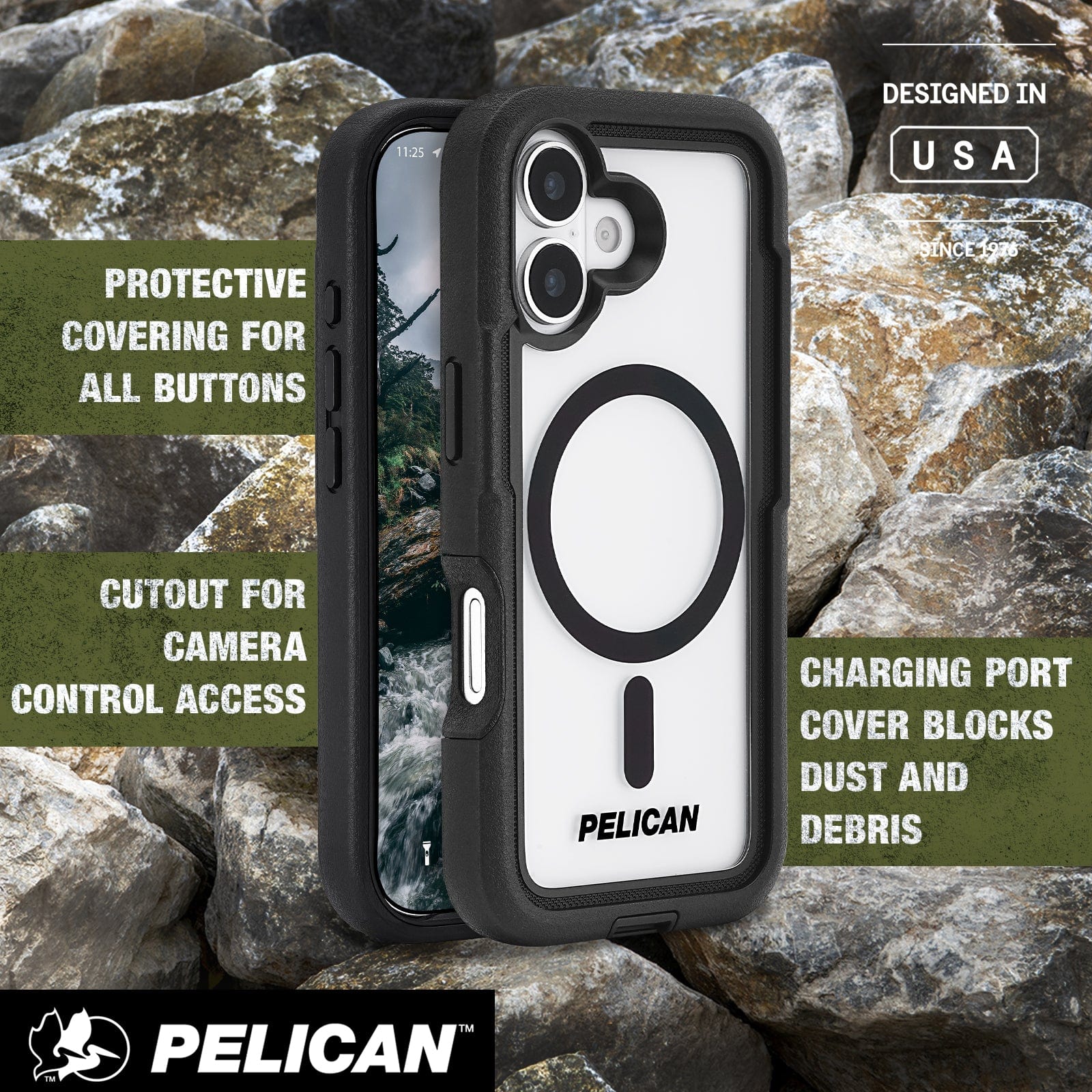 Pelican Voyager Clear/ Black MagSafe - iPhone 17 - Image 7