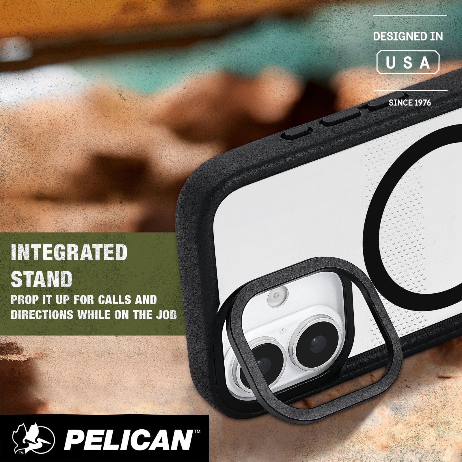 Pelican Protector Clear MagSafe w/ Camera Stand - iPhone 17 - Image 3