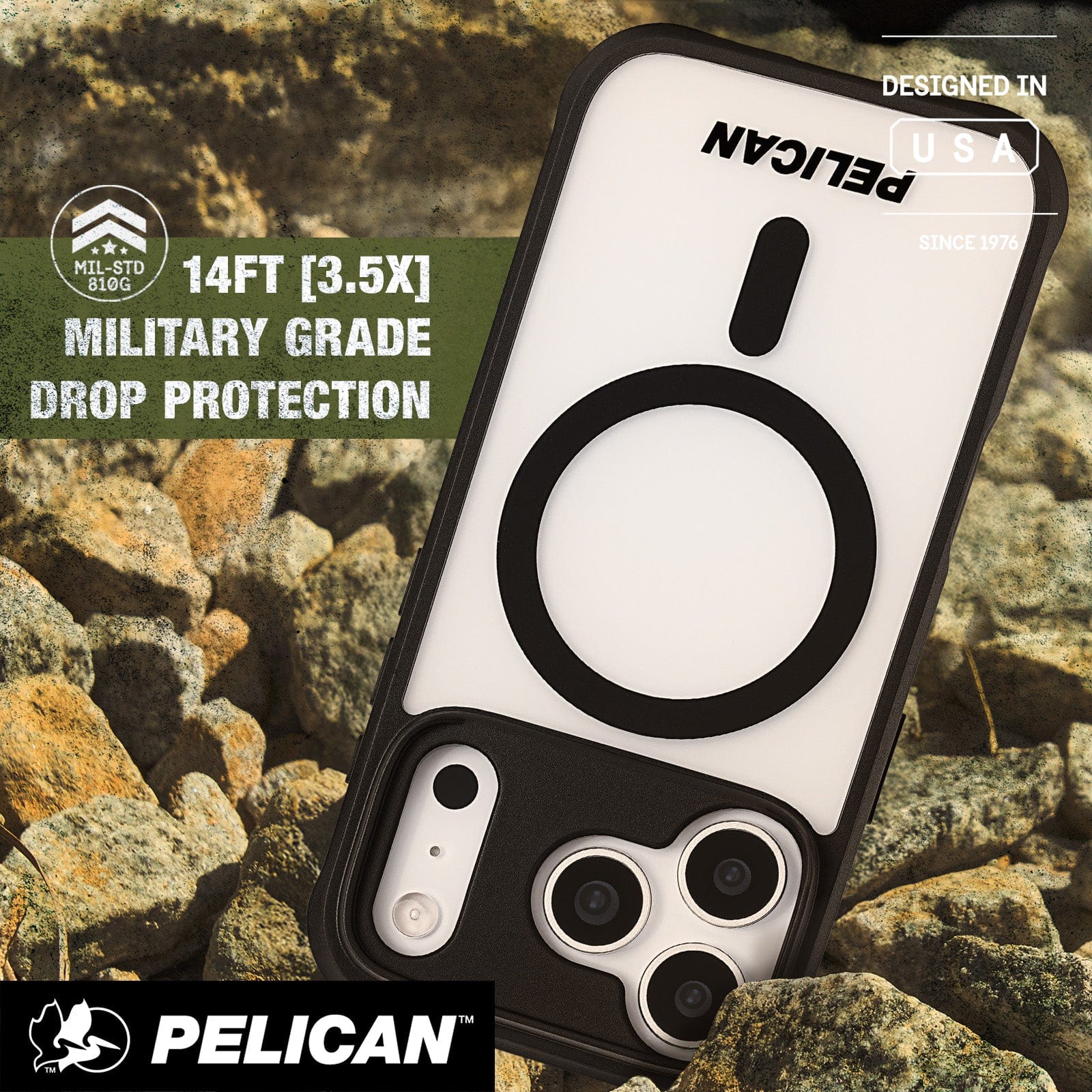 Pelican Ranger Frosted Clear MagSafe - iPhone 17 Pro - Image 2