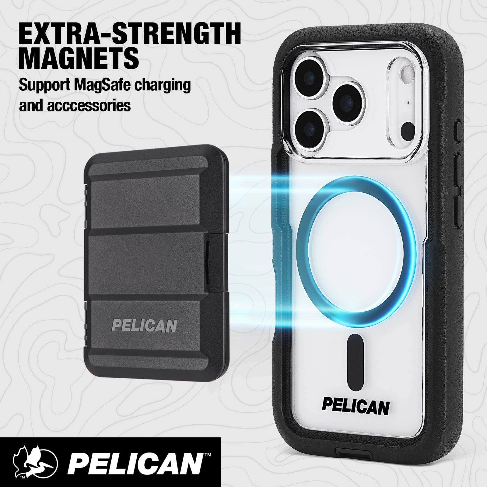 Pelican Voyager Clear/ Black MagSafe - iPhone 17 Pro - Image 5