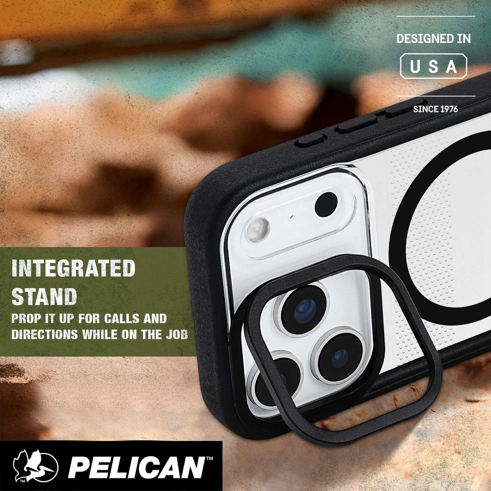 Pelican Protector Clear MagSafe w/ Camera Stand - iPhone 17 Pro - Image 3